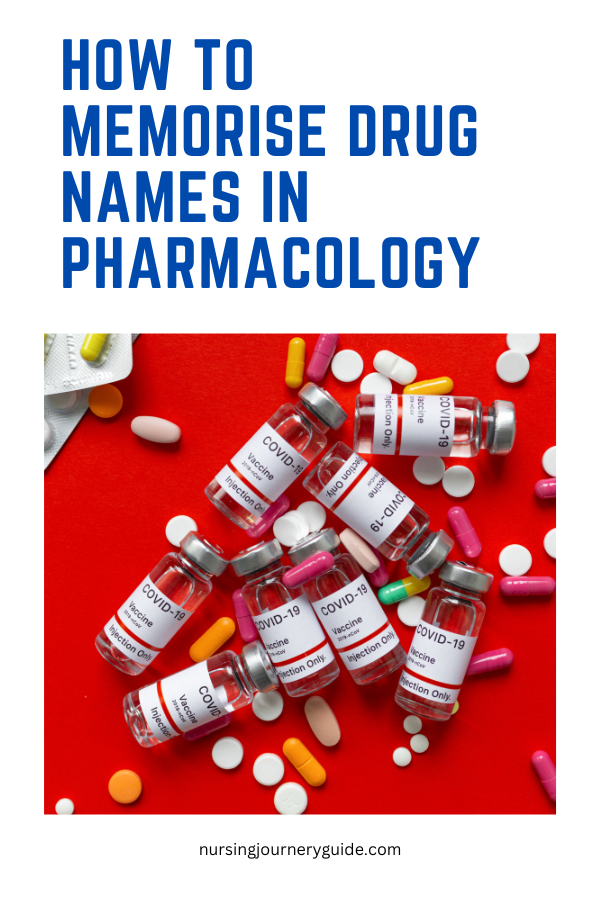how to memorise drug names in pharmacology